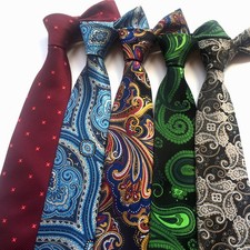 Classic Men's Tie Gentlemen Formal Business Wedding Best Jacquard with Gift Box