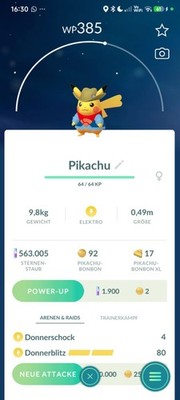 Pikachu (Excavator Fossil Museum) (#025) - Pokémon GO