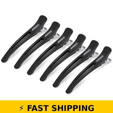AIMIKE 6pcs Non Slip Hair Clips for Styling - Black 4.3 Long