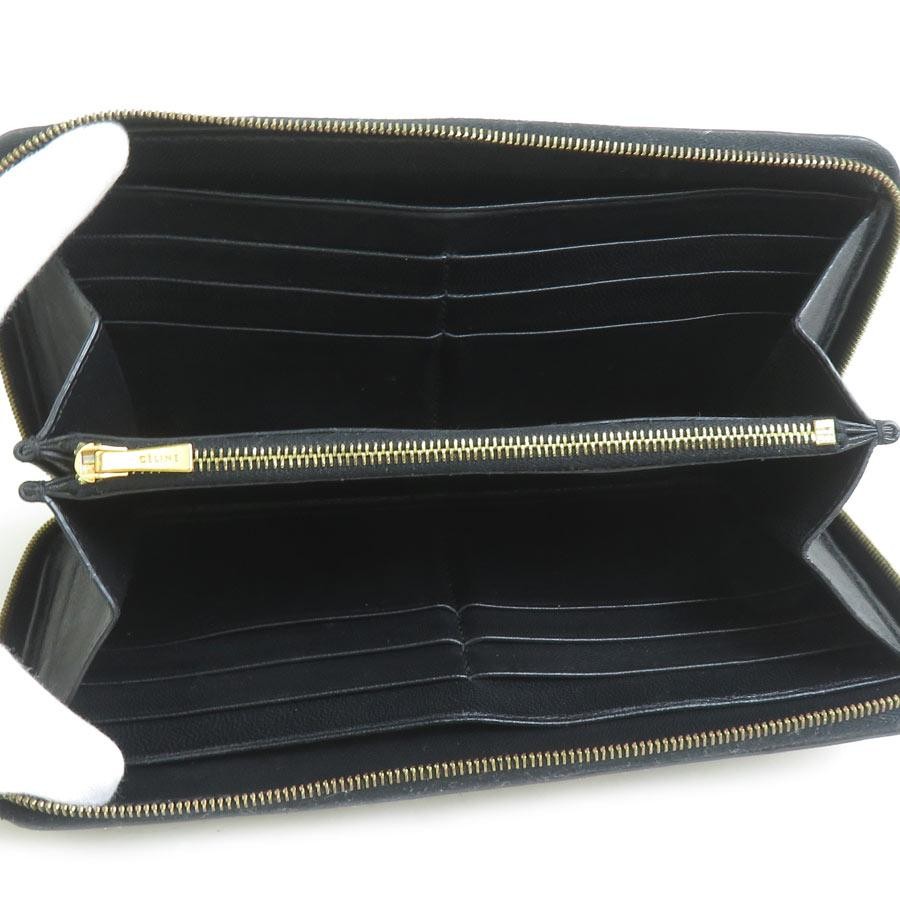 CELINE Round Zipper Long Wallet Python Brown - image 3