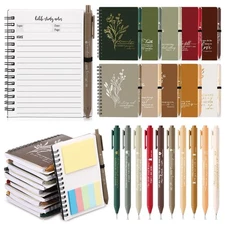 20 Pcs Christian Gifts Bulk Bible Study Notebook with Sticky Notes ... Fast Ship