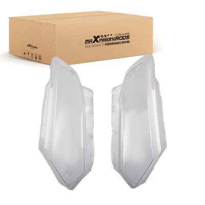 Headlight Lens Cover Front Pair for Nissan X-Trail 2017-2020 Left+Right  Clear