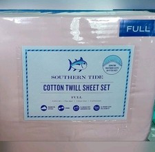 Brand New Southern Tide Cotton Twill FULL Size Sheet Set, Pink