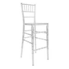 Clear Resin ProClear™ Chiavari  30" Standard Bar Height Bar Stool by Chivari