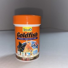 Goldfish Flakes Tetra - Vitamin C Enriched- One Count - Net Wt 1 oz 28g 