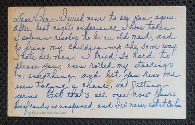 Arcade Postcard Boyfriend Rejection Broken-Hearted Romance Jilted Lover #3 c1926