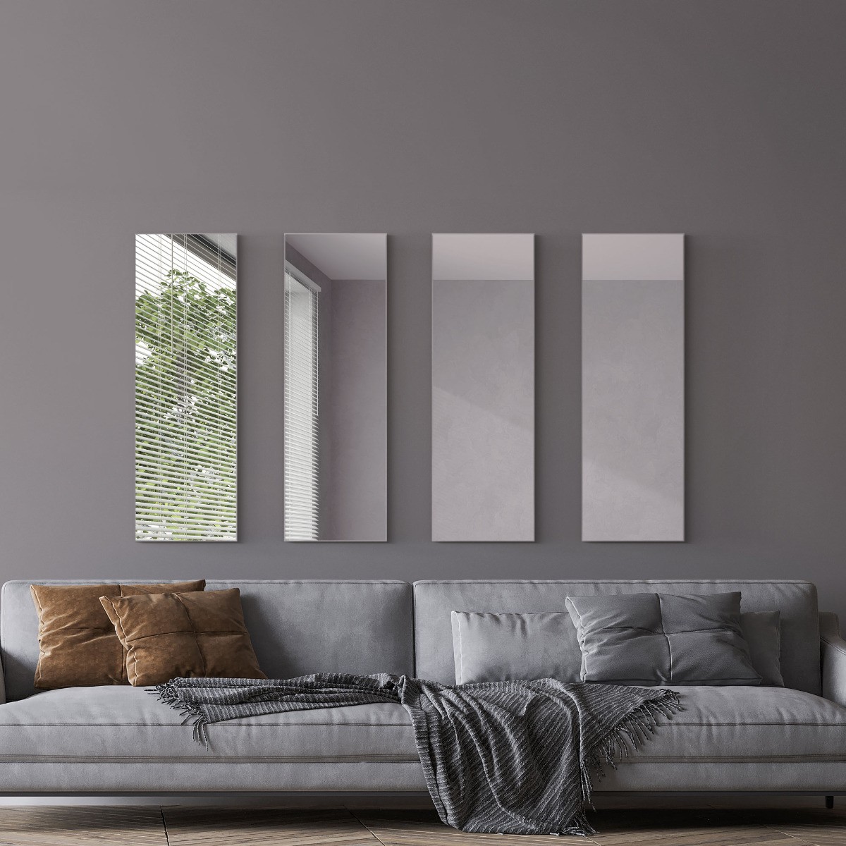 4 x New Single Bevelled Venetian Mirror 120 x 40CM 3ft11 x 1ft4