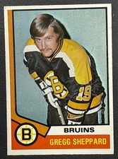 1974-75 O-Pee-Chee Hockey - #184 Gregg Sheppard - Boston Bruins