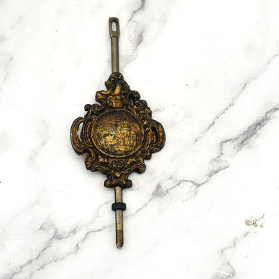 Ingraham Parlor Wall Clock Pendulum Gold Tone