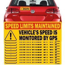 10-Pack Red Vehicle Speed is Monitored by GPS Speed 10 Pack Red-sticker