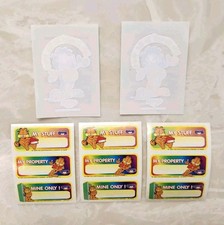 1998 Garfield Stickers Loose Sheets Labels Unused - Break Cake Promo