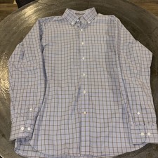 Daniel Cremieux Slim Fit Long Sleeve Button Down Shirt Plaid Men  s Size XL EUC
