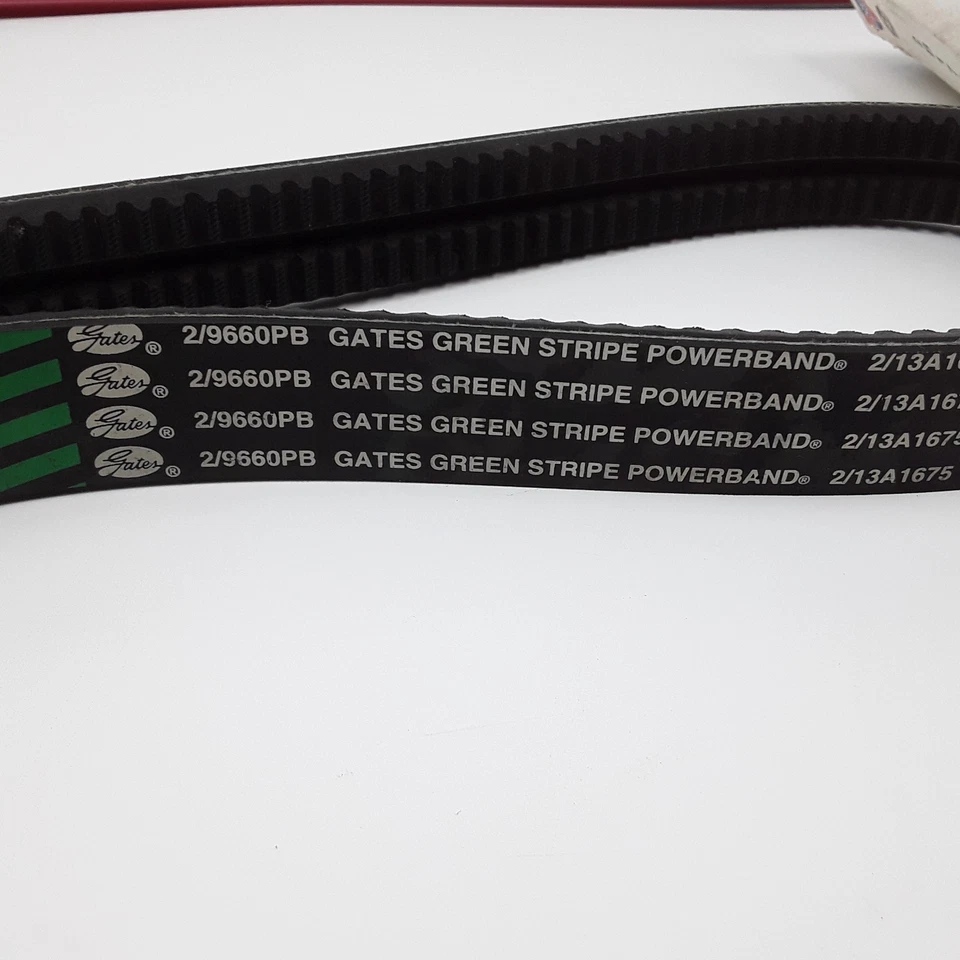 Correa de transmisión Gates 2/9660PB para Blue Bird Chevrolet GMC Peterbilt Mack 1983-1996 Foto 3 de 4