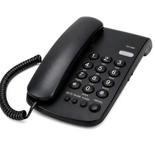 Uvital Office Landline Phone, Adjustable Ringer Desk Telephone, Black 03-Black
