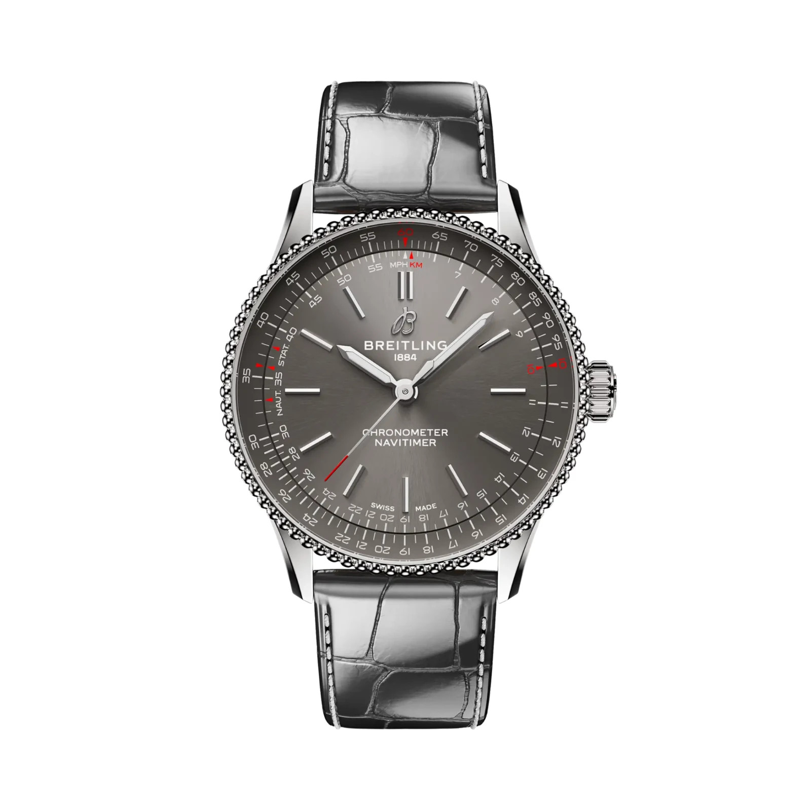 Breitling Navitimer Automatic 36 Gray Dial Strap Ref A17327381B1P1