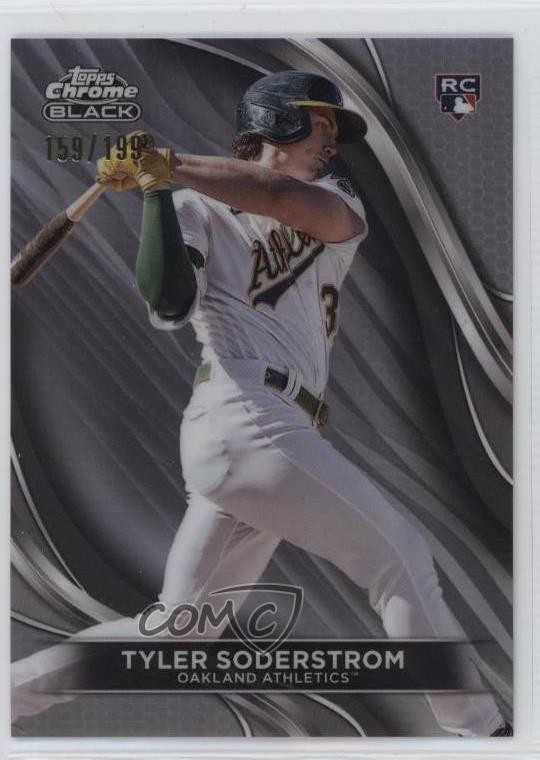 2024 Topps Chrome Black Refractor 159/199 Tyler Soderstrom #80 10h2