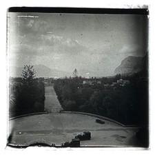 Italy View of A City c1920 Photo Plate Glass Vintage § P