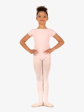 Theatricals TH5559C Girls Ballet Leotard Pinch Back Short Sleeve White Child SC