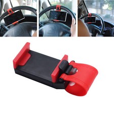 Universal Car Interior GPS Phone Holder Mount Stand Steering Clip For Wheel