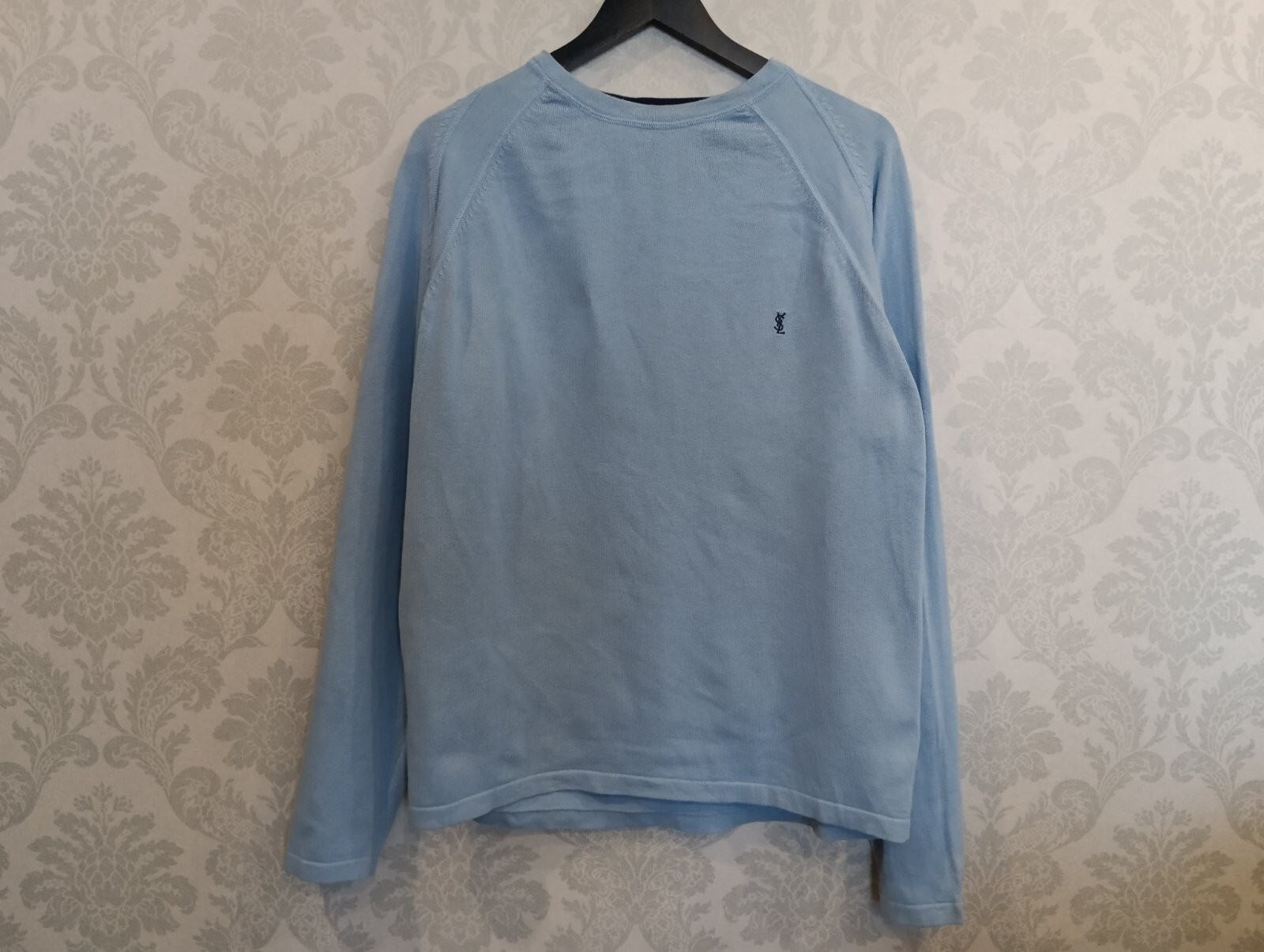 Maglione Yves Saint Laurent Vintage YSL Maglia Blu Taglia XL
