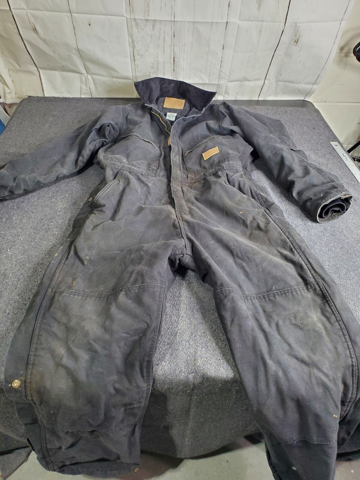 Vintage Field N' Forest BLACK Coveralls Work Farm Men… Gem