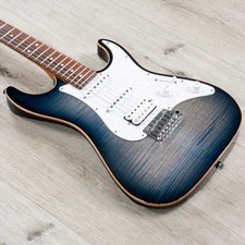 Suhr Standard Plus Hss Guitar, Pau Ferro Fretboard, Faded Trans Whale Blue Burst