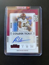 2022 Contenders Draft Picks Rachaad White College Ticket Auto #/149 CCT-RWH