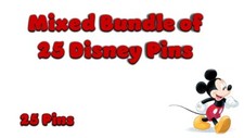 ### MIXED BUNDLE OF 25 DISNEY PINS ###