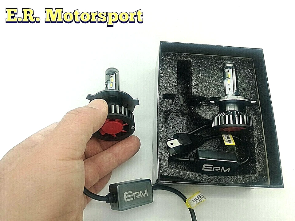 DAIHATSU CUORE VII 06- LAMPADE BILED WHITE 6000°K H4 12V 20KLM CANBUS NO ERROR - Immagine 3 di 4