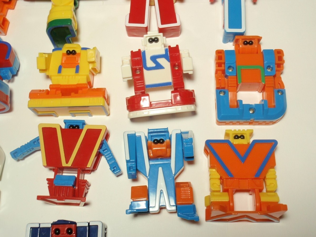 Multicolor Transforming Alphabots Alphabet Letter Robot Toy