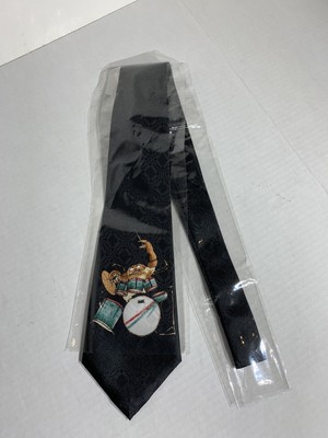 A Rogers Novelty Tie Crab Playing Drums Black Drummer Crab Musicians Tie