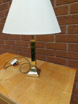 Tischlampe massiv Messing