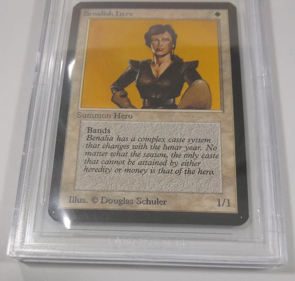 BGS 9 Alpha Benalish Hero MTG Graded MINT common vintage 93/94 - Image 3 of 4