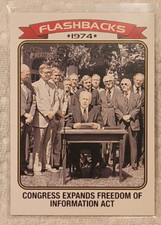 2023 Topps Heritage News Flashbacks #NF9 Freedom of Information Act