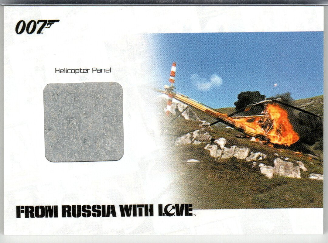 JAMES BOND 2014 ARCHIVES JBR43 HELICOPTER PANEL RELIC 042/200 FROM RUSSIAN  LOVE