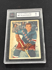 Card 1953-54 Parkhurst Allan Stanley #64 Hockey KSA 5 NHL New York Rangers