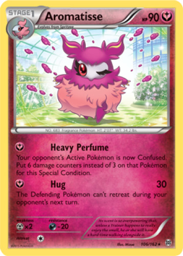 1x Aromatisse 106/162 RARE XY BREAKthrough Pokemon TCG Card NM