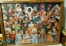 Vintage Framed Springbok Madame Alexander Dolls Collection Puzzle Poster