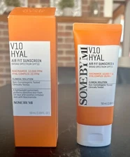 SOME BY MI V10 Hyal Air Fit Sunscreen Broad Spectrum SPF50~1.69 fl oz/50 ml NIB