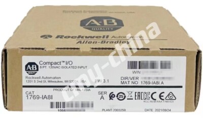 Brand New AB 1769-IA8I /A CompactLogix 120VAC Isolated Input 1769IA8I