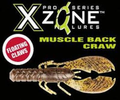 Xzone Muscle Back Finesse Craw Soft Plastic Bait - Realistic Crawfish Imitation For Bass Fishing