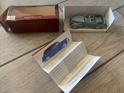キャデラック　V16 REXTOYS RexToys 1/43 Diecast 1938-1940 Cadillac V16 Torpedo Original Box