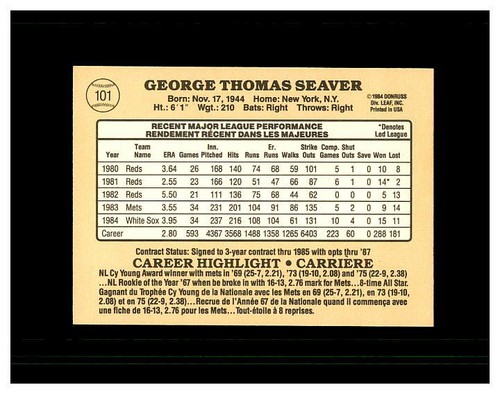 TOM SEAVER YOU PICK SEE SCANS OF EVERY CARD ALL TOM SEAVER CARDS ODD BALL METS - Bild 113 von 183