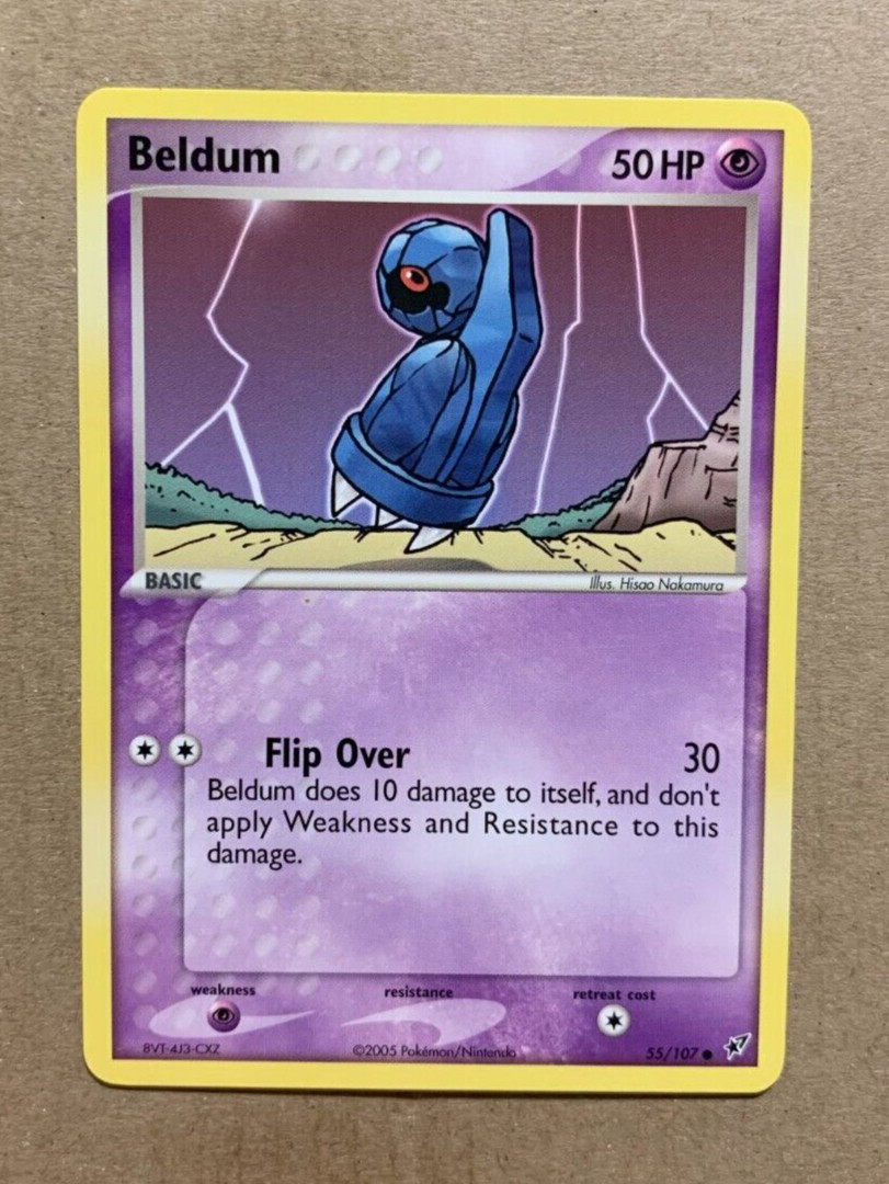Beldum 55/107 EX Deoxys - Common Pokemon Card - NM/Mint