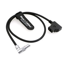 Power Cable for Zacuto Kameleon EVF Rotatable Right Angle 4 Pin Male to D-tap-