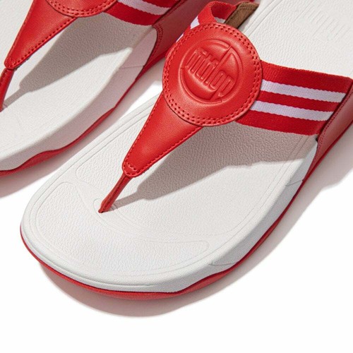 FITFLOP WALKSTAR WEBBING TOE POST SANDALS IN RED SIZE 8 EUR 42 RRP£70 - Bild 2 von 6