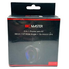 2 in 1 phone Lens kit, 0.45 x 110 degrees Wide Angle Lens 15X Macro Lens