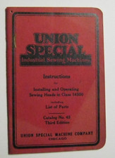Union Special Industrial Sewing Machines Instructions for Sewing Heads 1939
