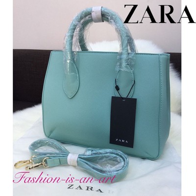 ZARA TURQUOISE MINT GREEN MINI CITY MESSENGER SHOULDER CROSS BODY BAG | eBay