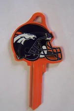 Denver Broncos Helment   Kwikset key blank